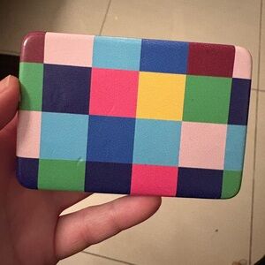 3/$10: Colorful checkered jewelry case